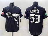Men's Texas Rangers #53 Adolis Garcia Black Mexico 2025 Vapor Premier Limited Stitched Jersey,baseball caps,new era cap wholesale,wholesale hats